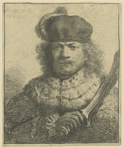 Rembrandt au sabre flamboyant, image 1/1