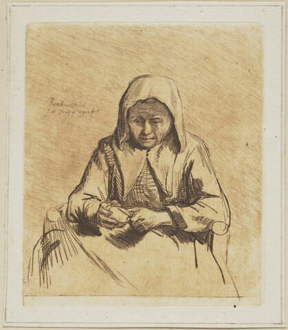 Vieille femme épluchant, image 1/1