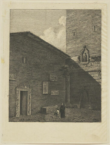 Extérieur d'église avec bas-reliefs antiques, image 1/1