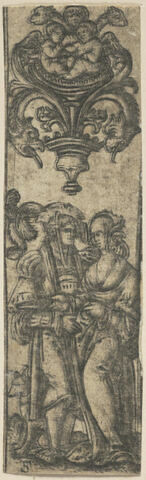 Un cavalier et une dame, image 1/1