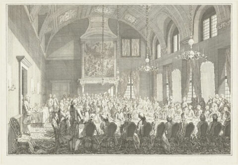 Banquet offert par la municipalité d'Amsterdam au Prince d'Orange en 1768