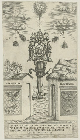 Satire sur la papauté (sur Grégoire XIII dont les armoiries sont représentées), image 1/1