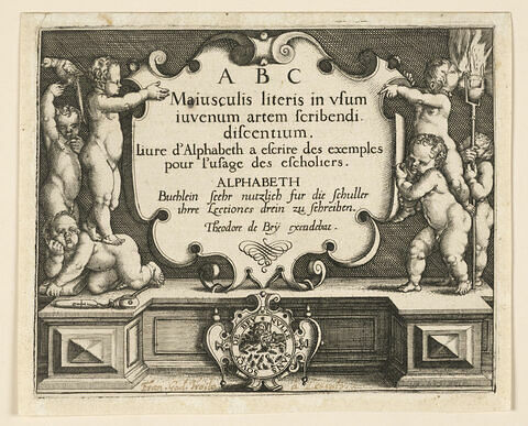 Le petit alphabet : ABC Maiusculis literis in usum..., image 1/1