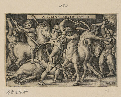 Combat d'Hercules contre les Centaures