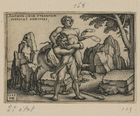 Hercule combattant Antée