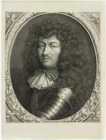 Portrait de Louis XIV. Thèse de philosophie, Mineure en Sorbonne, de l'abbé François d'Argouges