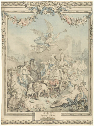 Louis XVI couronné à Reims le 11 juin 1775., image 1/1