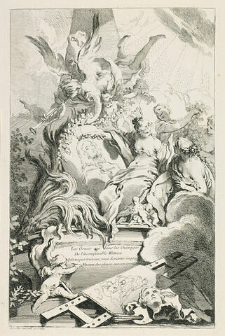 Les grâces au tombeau de Watteau
