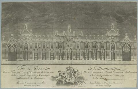 Illumination faite à l'Hôtel de Nesles le 7 Juin 1739, image 1/1