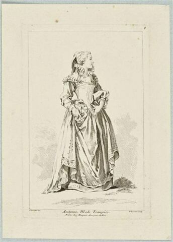 Recueil de diverses figures étrangères : Ancienne Mode Françoise, image 1/1
