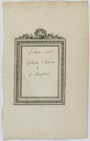 Cadre : section 106e Histoire d'Héloïse et Abaylard, image 1/1