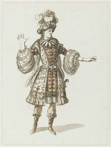Costume d'un des trois tributaires de Mérops pour l'opéra Phaéton
