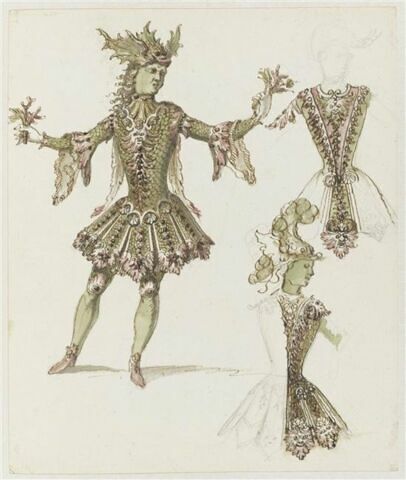 Costume de triton avec deux propositions alternatives pour le corps et le tonnelet, image 1/1
