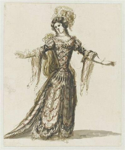 Costumes des Fêtes, Mascarades. Théâtres, etc., de Louis XIV, image 1/1