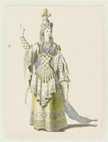 Costume pour la sibylle de Cumes dans l'opéra 'Jason ou la Toison d'or', image 1/1