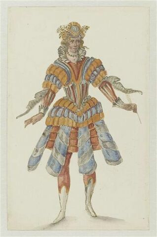 Costume pour Hébé, déesse de la jeunesse pour le « Ballet du roi, dit Ballet d'Apollon »