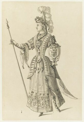 Costumes des Fêtes, Mascarades. Théâtres, etc., de Louis XIV, image 1/1