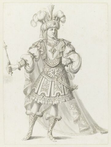 Costumes des Fêtes, Mascarades. Théâtres, etc., de Louis XIV, image 1/1
