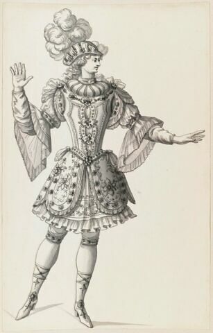 Costumes des Fêtes, Mascarades. Théâtres, etc., de Louis XIV, image 1/1