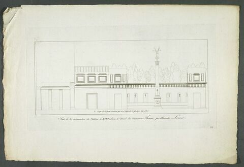 Plan d'une partie de la restauration du château d'Anet, image 1/1