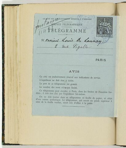 9 avril 1894, sans lieu, à Louis de Launay, image 2/2