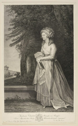 Portrait de la Princesse de Prusse Frédérique-Charlotte