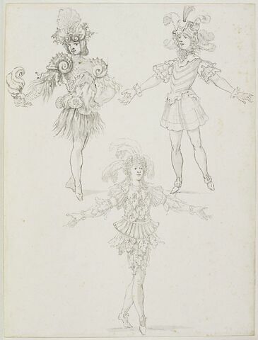 Trois costumes de ballet, dont un de dieu marin