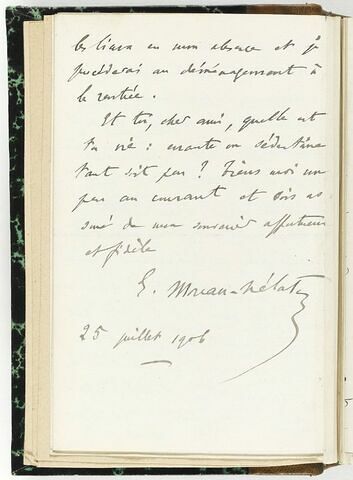 25 juillet 1906, sans lieu, à Louis de Launay, image 3/3