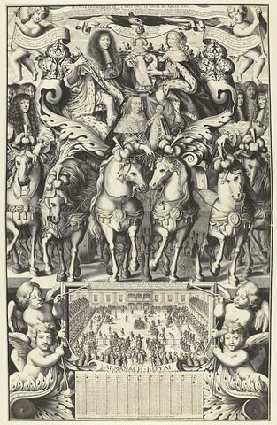 Almanach de 1663. Le char triomphant de la Paix
