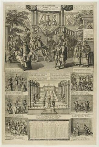 Almanach de 1685. Le triomphe d'Arlequin Jason, image 1/1
