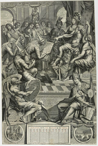 Almanach de 1687. Audiences royales des ministres étrangers, image 1/1