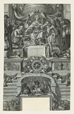 Almanach de 1688. Le trône de la Justice