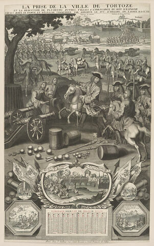 Almanach de 1709. La prise de la ville de Tortose, image 1/1