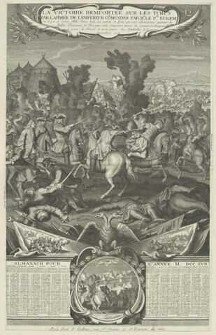 Almanach de 1717. La victoire remportée sur les Turcs, image 1/1