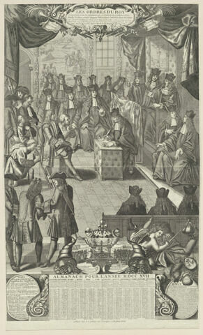 Almanach de 1717. Les ordres du roi, image 1/1