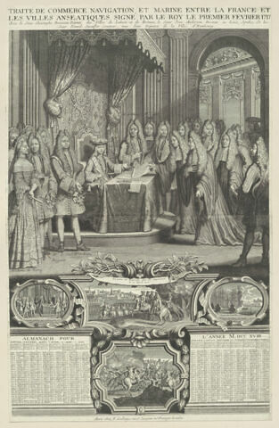 Almanach de 1718. Traité de commerce, image 1/1