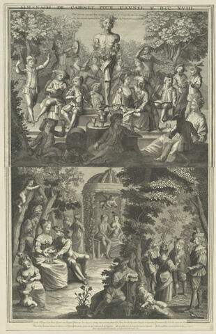 Almanach de 1718. Almanach de cabinet, image 1/1