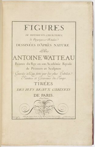 Frontispice : Figures de différents caractères, de paysages & études dessinés d'après nature