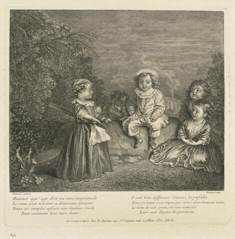 Heureux âge ! âge d'or ou sans inquiétude, le coeur sait se livrer à d'innocents plaisirs ..., image 1/1