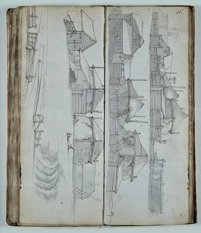 Etude de maisons et de meules de foin, image 2/2