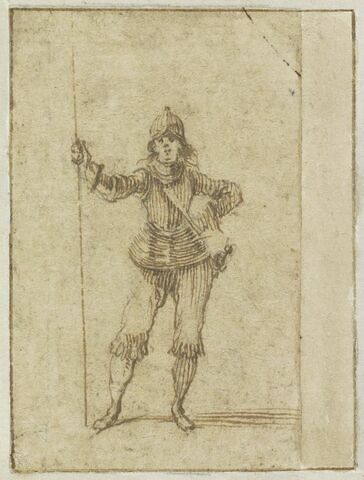 Projet de cartes à jouer : Soldat tenant une lance, image 1/1