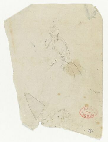 Croquis inachevé d'une figure féminine (?), image 1/1