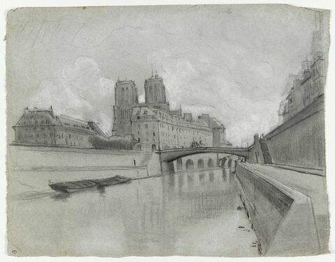 Vue de Notre-Dame, prise des bords de la Seine, image 1/1
