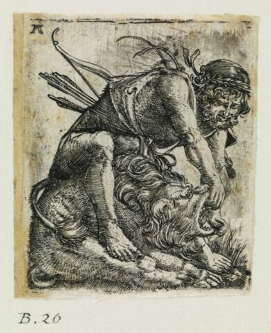 Hercule déchirant le lion, image 1/1