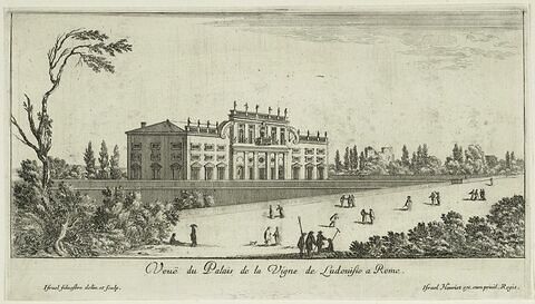 Vue du palais de la Villa Ludovisi à Rome, image 1/1