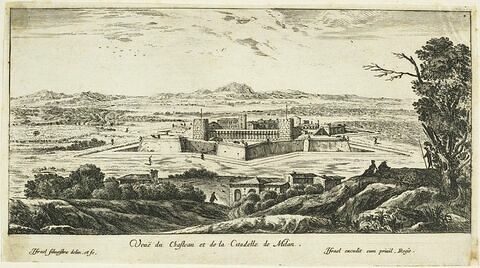 Vue du château et de la citadelle de Milan, image 1/1