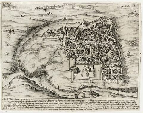 Figures du Voyage en Terre Sainte : Plan de la ville de Jérusalem