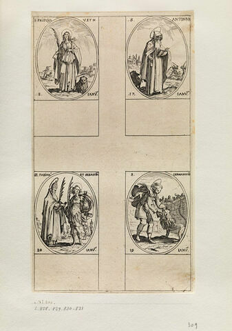 Saint Antoine; Sainte Prisque; Saint Germanique; Saint Fabien et Saint Sébastien, image 1/1