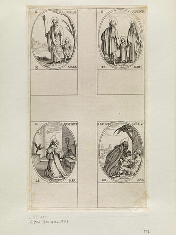 Saint Joseph; Saint Joachim; Saint Benoit; Sainte Catherine de Suède, image 1/1