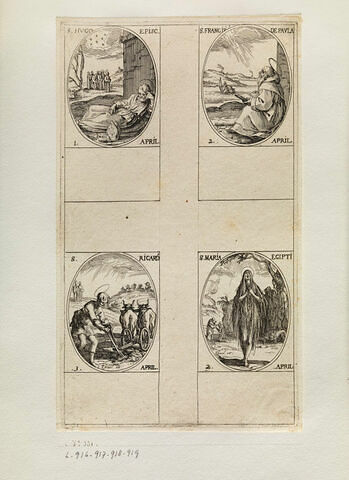 Saint Hugues; Saint François de Paule; Sainte Marie Egyptienne; Saint Richard, image 1/1